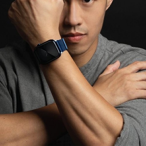 UNIQ pasek Dante Apple Watch Series 4|5|6|7|8|SE|SE2 42|44|45|49mm Stainless Steel niebieski|cobalt blue image 3