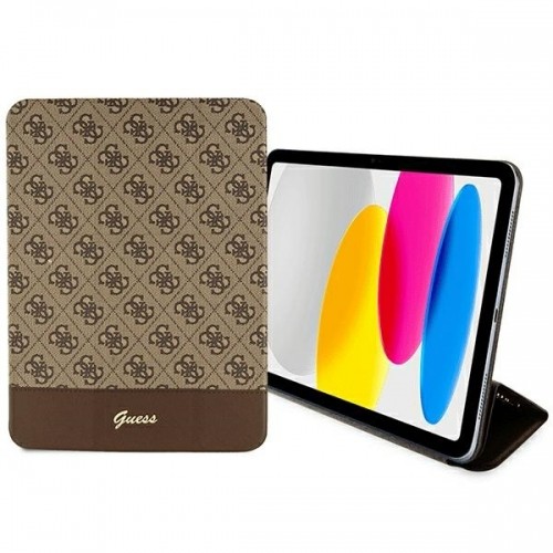Guess GUFC11PS4SGW iPad 10.9" brązowy|brown 4G Stripe Allover image 3