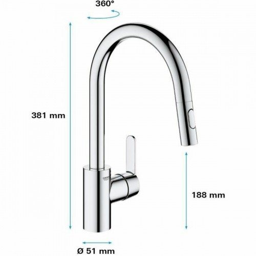 Mixer Tap Grohe 31484001 image 3