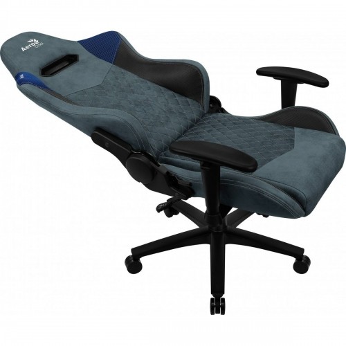 Стул Gaming Aerocool DUKE AeroSuede 180º Синий Черный/Синий image 3