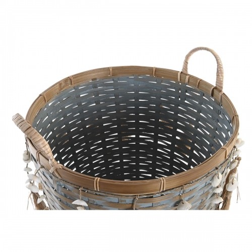 Basket set DKD Home Decor Multicolour Bamboo Boho 49 x 45 x 54 cm image 3