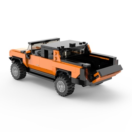 RASTAR 1:30 assemble car model Hummer EV, assort., orange/yellow, 454 parts, 93700 image 3