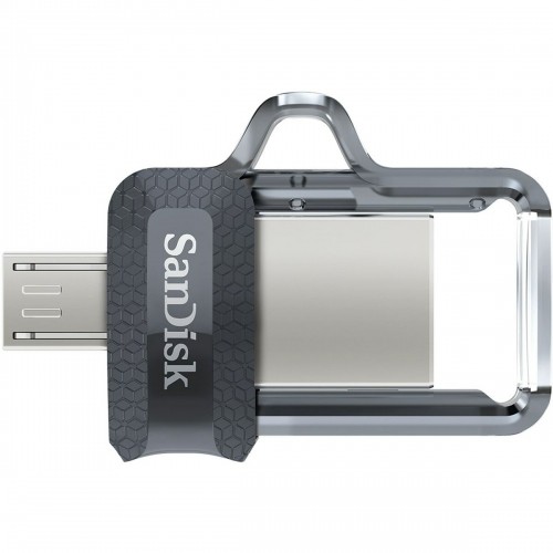 USВ-флешь память SanDisk SDDD3-128G-G46 Чёрный Серебристый 128 Гб image 3