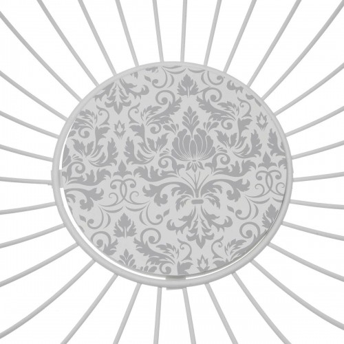 Ваза для фруктов Versa Damasco Белый Металл Сталь Деревянный MDF 28 x 10 x 28 cm image 3