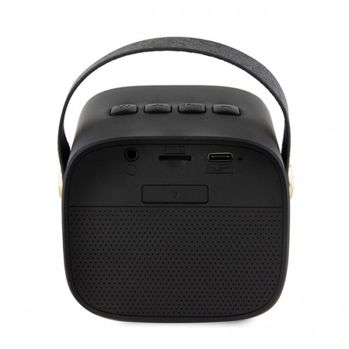 Guess głośnik Bluetooth GUWSB2P4SMK Speaker mini czarny|black 4G Leather Script Logo with Strap image 3
