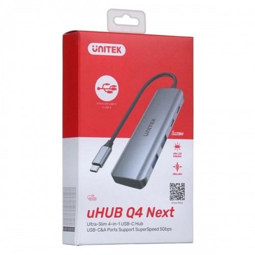 USB Hub Unitek H1107Q Black image 3