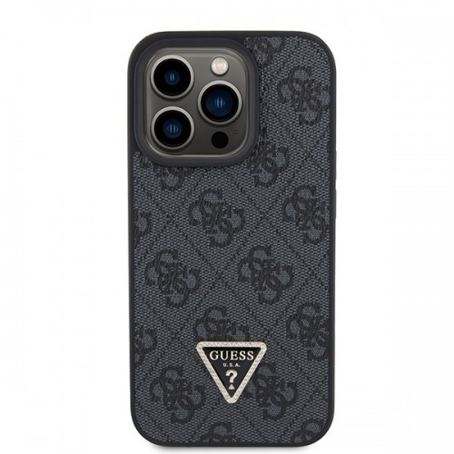 Guess GUHCP15LP4TDSCPK iPhone 15 Pro 6.1" czarny|black hardcase Crossbody 4G Metal Logo image 3