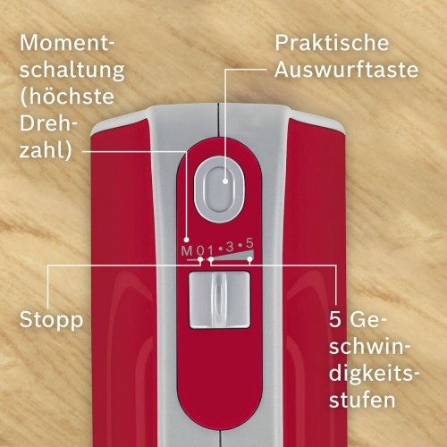 Миксер-тестомес BOSCH MFQ40303 Красный 500 W image 3