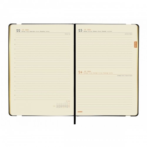 Diary Finocam Flexy Joy Dotts 2024 Black Golden A5 14,8 x 21 cm image 3