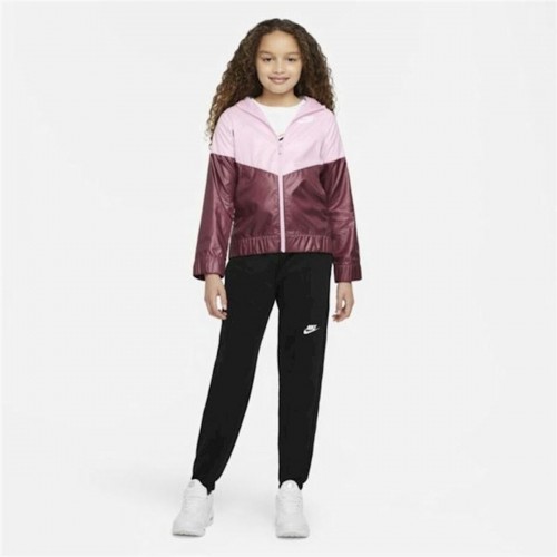 Bērnu Sporta Jaka Nike Sportswear Windrunner Rozā image 3