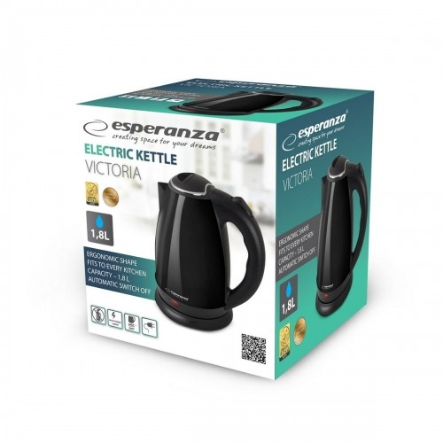 Kettle Esperanza EKK113K Black Stainless steel Plastic 1800 W 1,8 L image 3