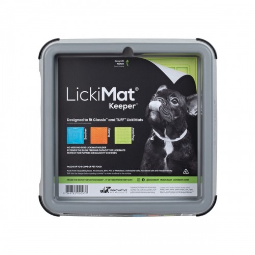 Dog Feeder Lickimat Indoor Keeper Grey polypropylene image 3
