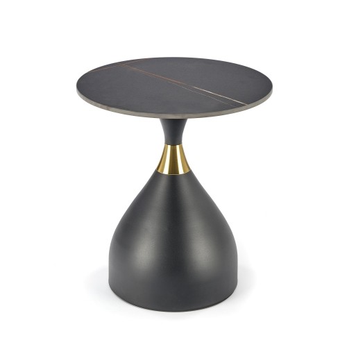 Halmar SCALITA coffee table, black marble / black / gold image 3