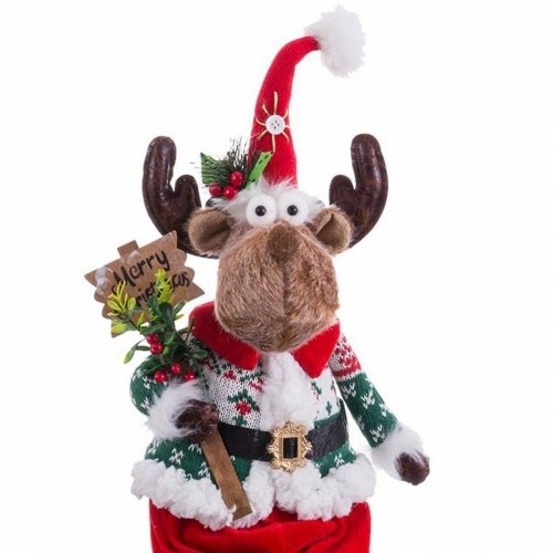 Christmas bauble Multicolour Sand Fabric Reindeer 23 x 14 x 64 cm image 3