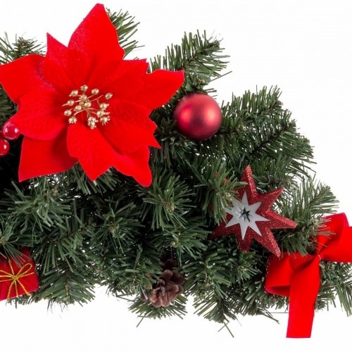 Bigbuy Christmas Durvju Pakaramais Ziemassvētki Sarkans Zaļš Plastmasa Audums 60 cm image 3