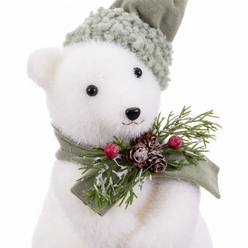 Bigbuy Christmas Новогоднее украшение Белый Разноцветный Пластик Polyfoam Ткань Медведь 13 x 15 x 30 cm image 3