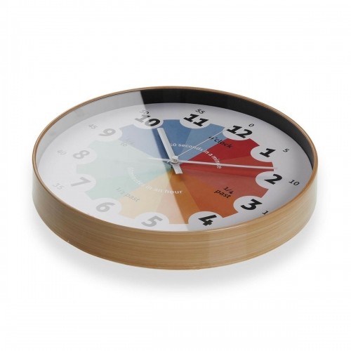 Настенное часы Versa Стеклянный Пластик 4 x 30 x 30 cm image 3
