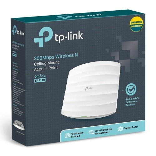 TP-Link EAP110 Access point N300 Bezvadu piekļuves punkts (Access Point) / 1port / 100Mb/s image 3