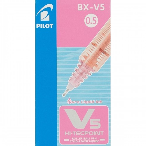 Ручка с жидкими чернилами Pilot V-5 Hi-Tecpoint Розовый 0,3 mm (12 штук) image 3