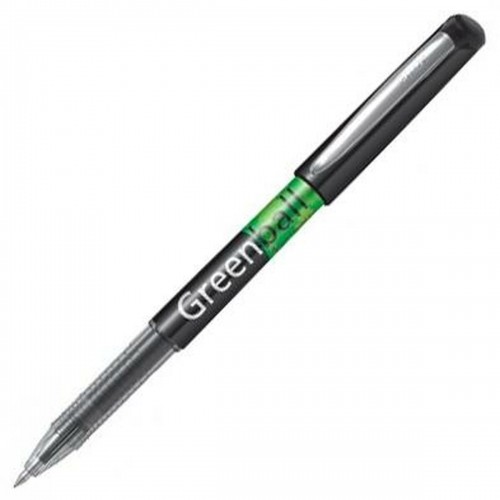 Liquid ink pen Pilot Green-Ball Black 0,35 mm (10 Units) image 3