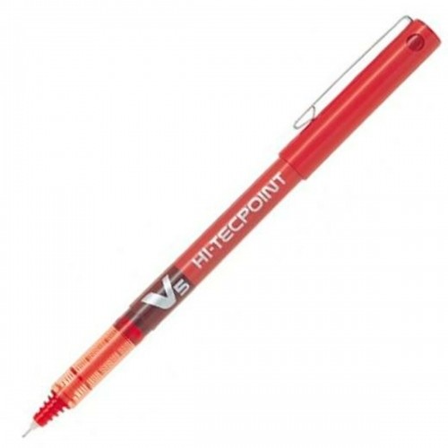 Ручка с жидкими чернилами Pilot V-5 Hi-Tecpoint Красный 0,3 mm (12 штук) image 3
