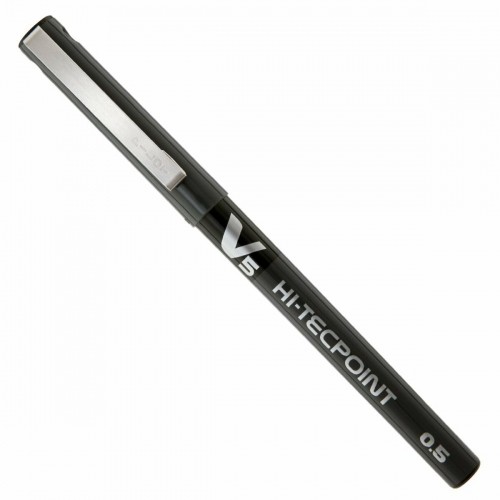 Ручка с жидкими чернилами Pilot V-5 Hi-Tecpoint Чёрный 0,3 mm (12 штук) image 3