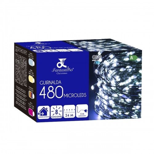 Bigbuy Christmas Gaismas sloksnes LED Balts 12 W image 3