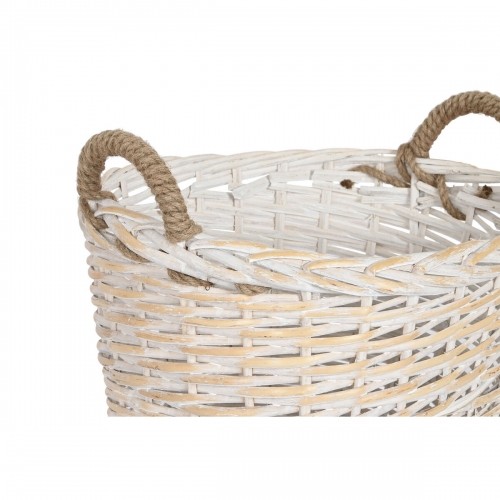 Log Stand Home ESPRIT wicker Rope 69 x 62 x 57 cm image 3