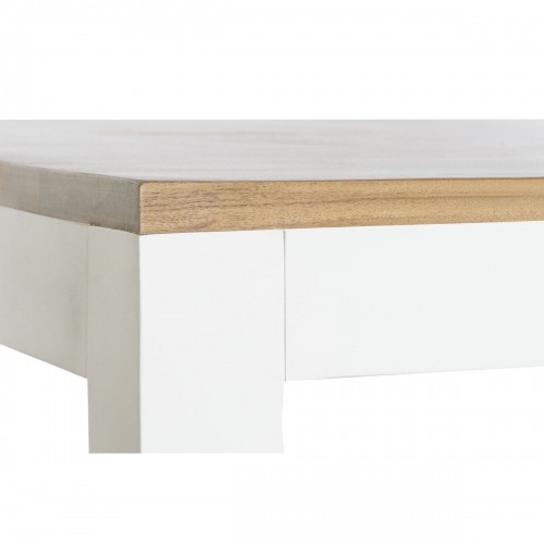 Обеденный стол DKD Home Decor Белый Коричневый древесина акации Древесина манго 200 x 100 x 80 cm image 3