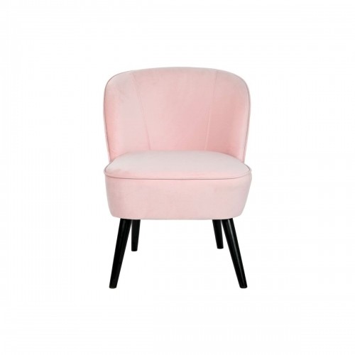 Armchair DKD Home Decor Black Light Pink Wood 60 x 70 x 78 cm image 3