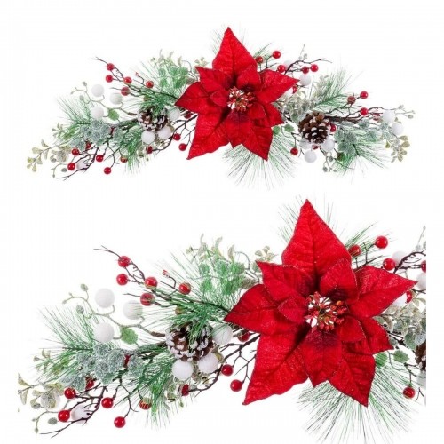 Bigbuy Christmas Новогоднее украшение Красный Разноцветный Пластик Ткань Ананасы 60 cm image 3