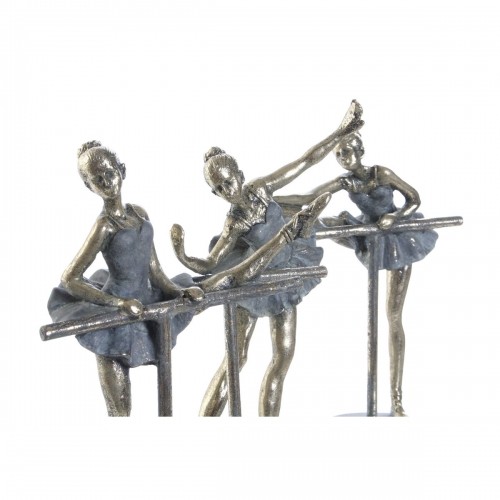 Dekoratīvās figūriņas Home ESPRIT Pelēks Bronza Baletdejotājs 14 x 8 x 20 cm (3 gb.) image 3
