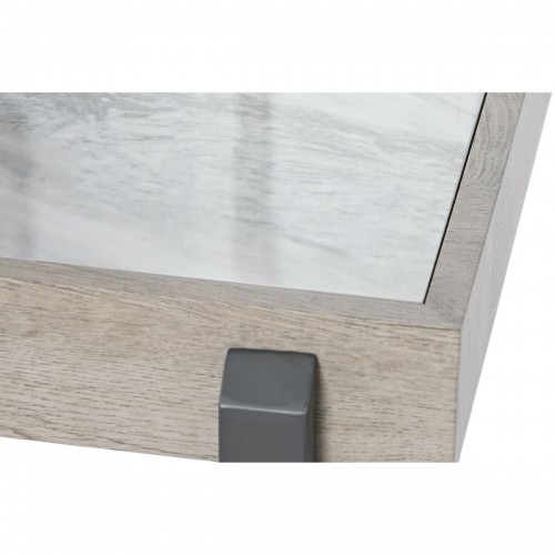Side table Home ESPRIT White Grey Natural Metal 50 x 50 x 50 cm image 3
