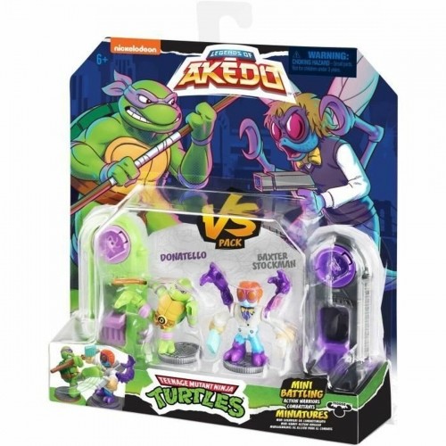 Combat figures Teenage Mutant Ninja Turtles Legends of Akedo: Donatello vs Baxter Stockman image 3
