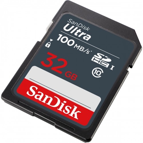SD Memory Card SanDisk Ultra SDHC Mem Card 100MB/s Blue Black 32 GB image 3