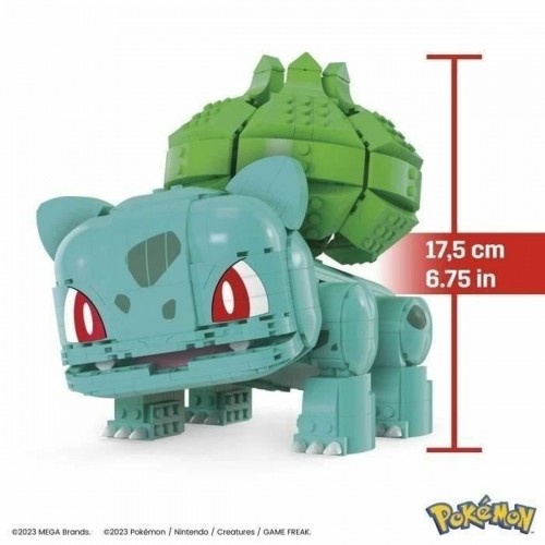 Pokemon Строительный комплект Pokémon Mega Construx - Jumbo Bulbasaur 789 Предметы image 3