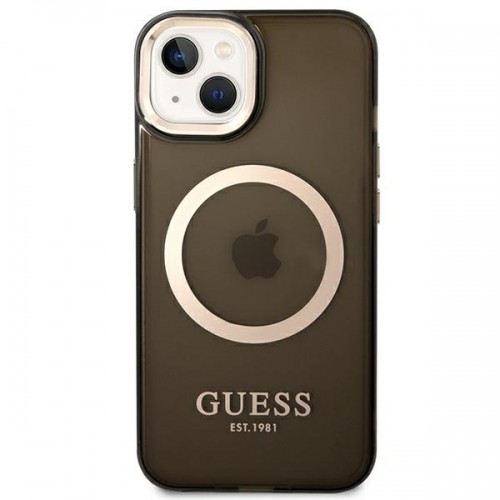 Guess Translucent MagSafe Compatible Case for iPhone 14 Black image 3