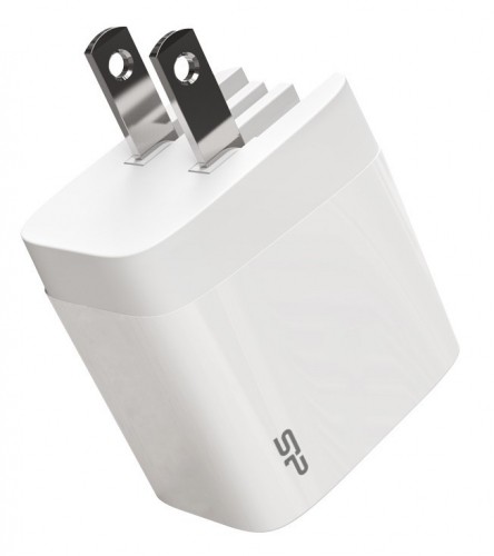 Silicon Power travel adapter USB/USB-C QM16 20W, white image 3