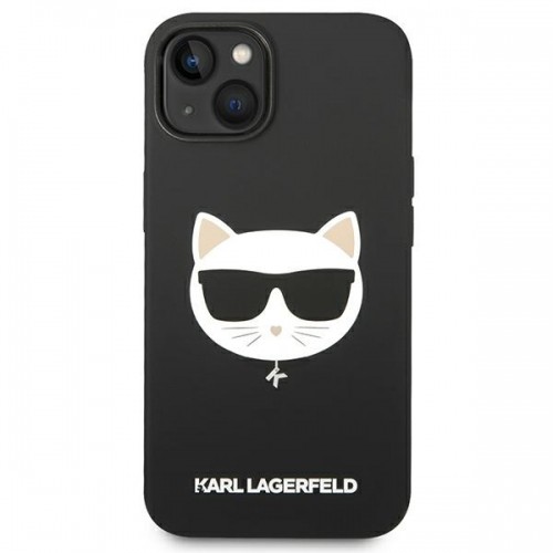 Karl Lagerfeld KLHMP14MSLCHBK iPhone 14 Plus 6,7" hardcase czarny|black Silicone Choupette Head Magsafe image 3
