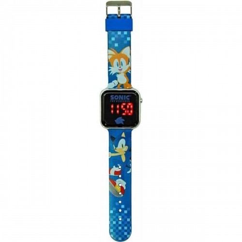 Digital clock Sonic Children's LED Screen Blue Ø 3,5 cm image 3