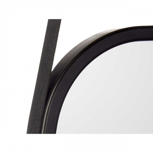 Gift Decor Sienas spogulis Melns Stikls Mākslīga Āda 43 x 65 x 3 cm (4 gb.) image 3