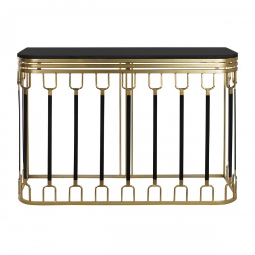 Console Home ESPRIT Black Golden Metal Marble 120 x 40 x 84 cm image 3