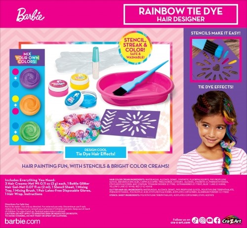 BARBIE Комплект "Rainbow Tie-Dye Hair Designer" image 3