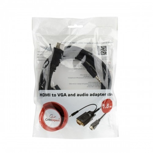 Адаптер VGA—HDMI с аудио GEMBIRD A-HDMI-VGA-03-10 Чёрный 3 m image 3