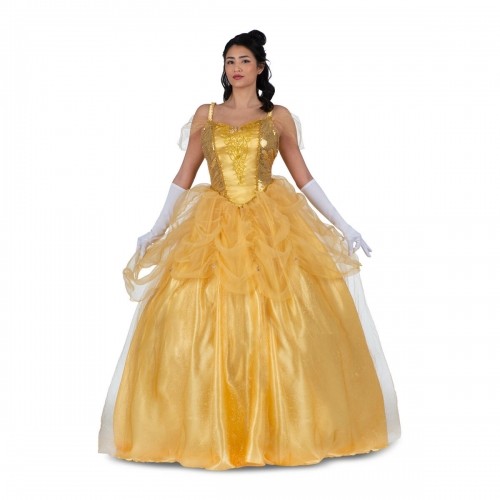 Costume for Adults My Other Me Yellow Princess Belle (3 Pieces) image 3