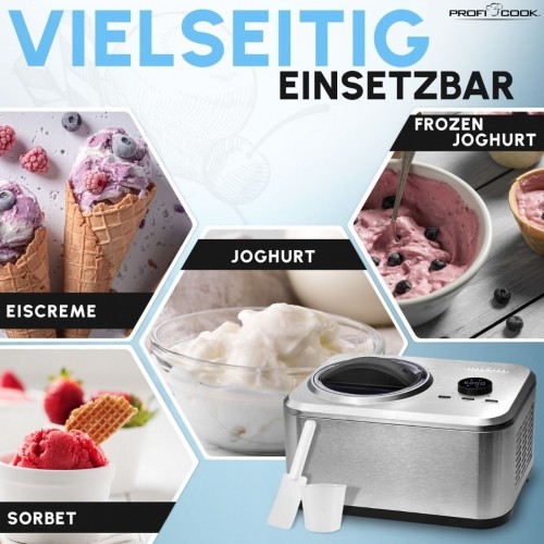 Ice cream and yoghurt maker ProfiCook PCICM1268 stainless steel image 3