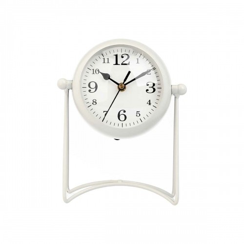 Table clock White Metal 15,5 x 20 x 11 cm (4 Units) image 3