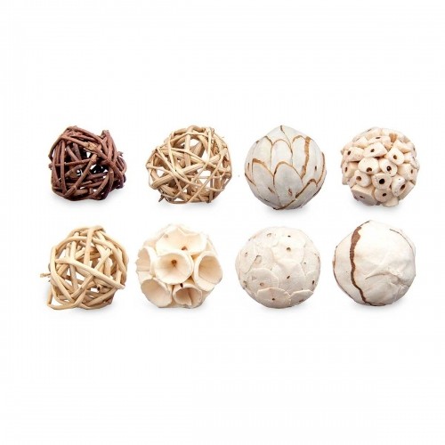 Gift Decor Set of Decorative Balls Balts Brūns (12 gb.) image 3