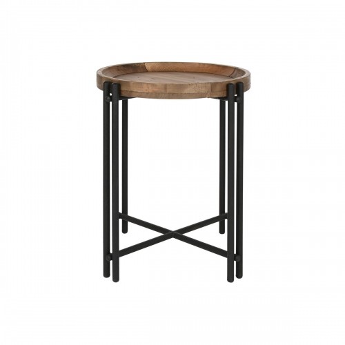Small Side Table Home ESPRIT Wood Metal 50 x 50 x 60 cm image 3