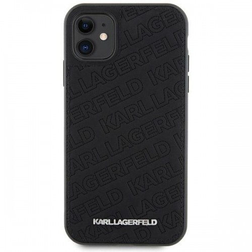 Karl Lagerfeld KLHCN61PQKPMK iPhone 11 | Xr 6.1" czarny|black hardcase Quilted K Pattern image 3